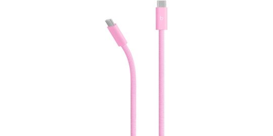 Câble USB C BEATS 240W USB-C vers USB-C 3m tisse rose neon