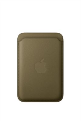 Porte-cartes APPLE Tissage fin Magsafe Olive Sombre