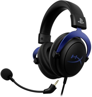 Micro-Casque Filaire Gaming Hyperx Cloud Noir Pour PS4