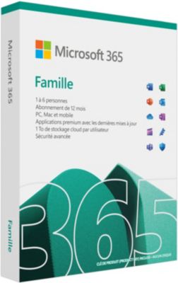 Logiciel de bureautique MICROSOFT 365 Famille