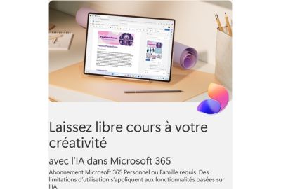 Logiciel de bureautique MICROSOFT M365 Personnel avec IA Copilot