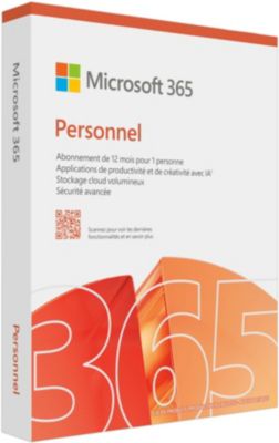 Logiciel de bureautique MICROSOFT 365 Personnel 12 mois 2025