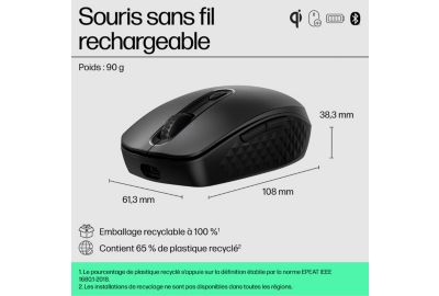 Souris sans fil rechargeable HP 690 rechargeable