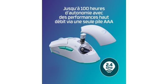 Souris Gamer Sans Fil HYPERX Pulsefire Haste 2 Core Noir