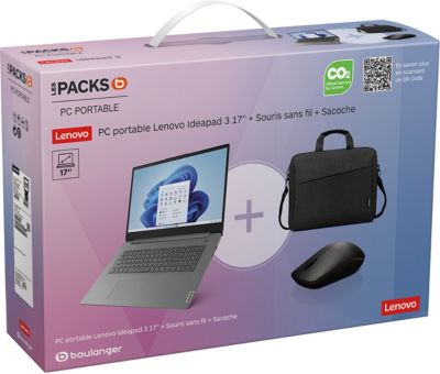 Ordinateur portable LENOVO Pack IdeaPad 3 17IAU7
