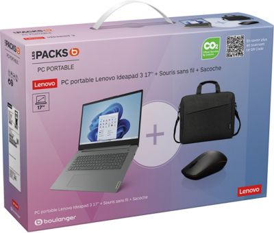 Ordinateur portable LENOVO Pack IdeaPad 3 17IAU7