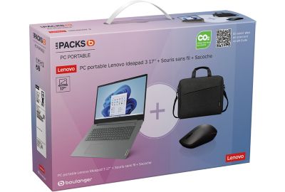 Pack ordinateur portable + 4 ACCESSOIRES LENOVO 