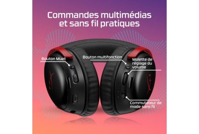 Casque gamer HYPERX Cloud III S Rouge