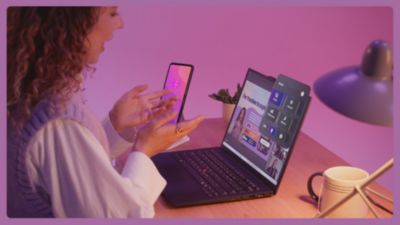 Voir la vidéo pour Ordinateur portable LENOVO Yoga Slim 7 14ILL10 U7 Aura OLED Copilot+PC