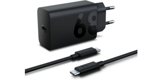 Chargeur ordinateur portable LENOVO 68W USB-C noir