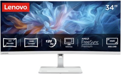 Ecran PC LENOVO L34W-4C 34" VA WQHD 120 Hz