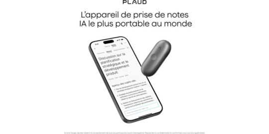 DICTAPHONE PLAUD Note Pin S Noir