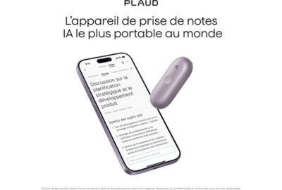 DICTAPHONE PLAUD Note Pin S Argent