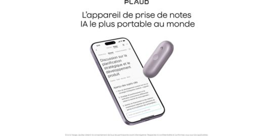 DICTAPHONE PLAUD Note Pin S Argent