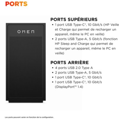 Location PC Gamer HP OMEN GT17-0012nf - AMD Ryzen 9 9900X3D - Nvidia GeForce RTX 5080 - 64 Go RAM DDR5 - SSD 4 To