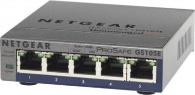 Switch ethernet NETGEAR GS105E200PES Prosafe+ 5 ports giga