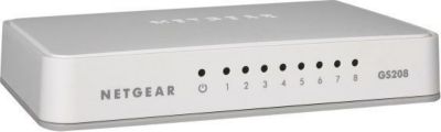Switch ethernet NETGEAR 8 Ports RJ45 giga GS208