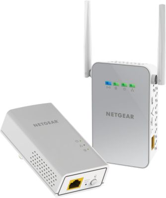 CPL Wifi NETGEAR PLW1000 Pack de 2 : 1 Filaire + 1 WIFI CPL Wifi NETGEAR PLW1000 Pack de 2 : 1 Filaire + 1 WIFI