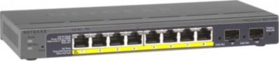 Switch ethernet NETGEAR Switch RJ45 Giga 8 Ports POE GS110TP-300
