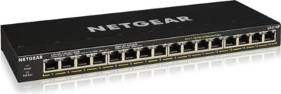 Switch ethernet NETGEAR Switch RJ45 Giga 16 Ports POE GS316P-100