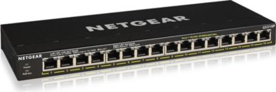 Switch ethernet NETGEAR Switch RJ45 Giga 16 Ports POE GS316P-100