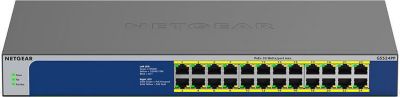 Switch ethernet NETGEAR Switch RJ45 Giga 24 Ports GS524PP-100EUS