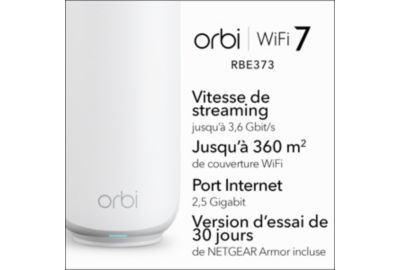 Système Wifi Mesh NETGEAR BE3600 Pack de 3 WIFI 7