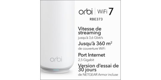Système Wifi Mesh NETGEAR BE3600 Pack de 3 WIFI 7