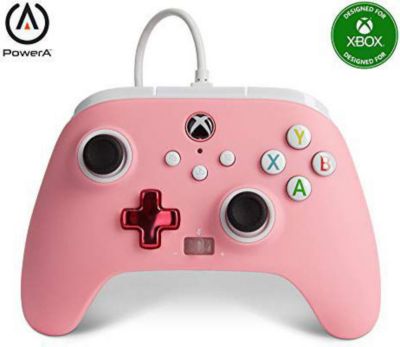 Manette POWER A Manette de jeu filaire pour XBox (Rose)