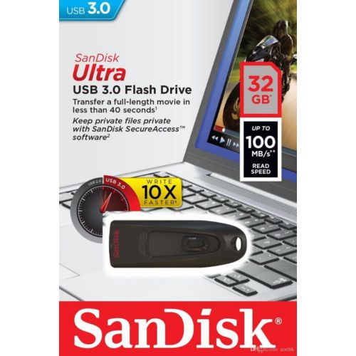 SanDisk Clé USB 3.0 Ultra - 32 Go - Noir - Clés USBfavorable à