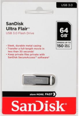 256 Go de stockage à 30€ avec cette clé USB SanDisk Ultra Flair à