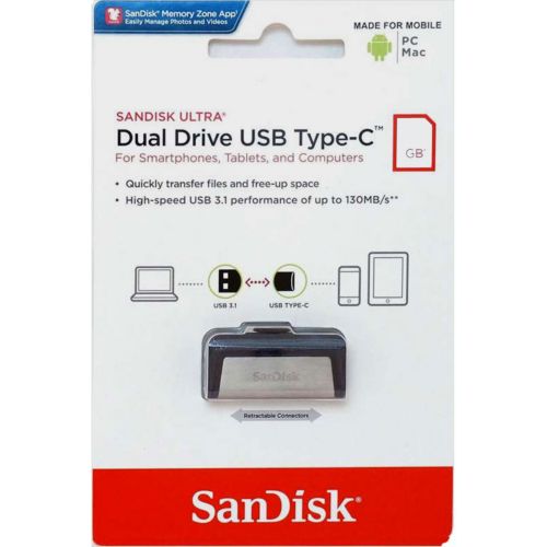 Disque dur externe GENERIQUE Clé USB 32Go 2 en 1 Type-C et USB 3.0