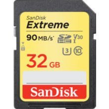 Carte SD SANDISK EXTREME SDHC 32 Go 90 MB/s