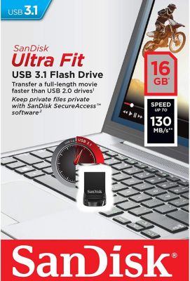 Clé USB SANDISK Cruzer Fit Ultra 16GO USB 3.1