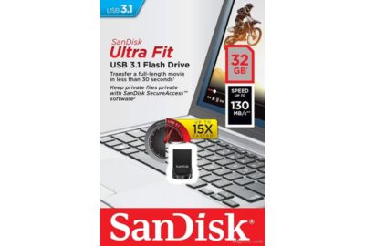 Clé USB SANDISK Cruzer Fit Ultra 32GO USB 3.1