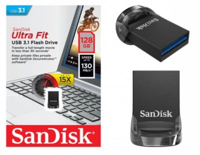 SanDisk Ultra Fit Flash Drive 128 Go

