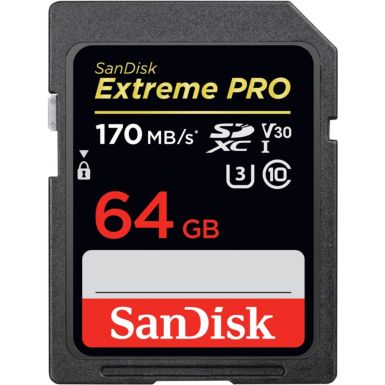 Carte SD SANDISK EXTREME PRO SDXC 64GB UHS-I U3
