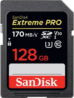 Carte SD SANDISK 128Go EXTREME PRO SDXC UHS-I Carte SD SANDISK 128Go EXTREME PRO SDXC UHS-I