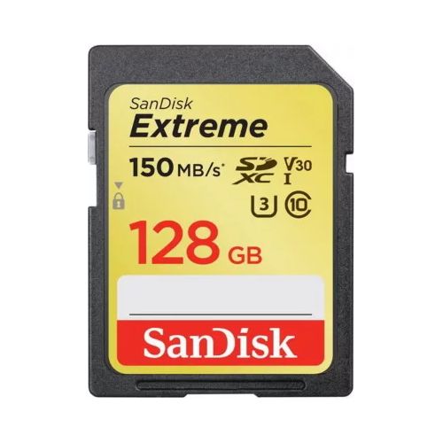 SANDISK - Carte mémoire - 128 Go Carte microSD Extreme avec Adaptateur SD