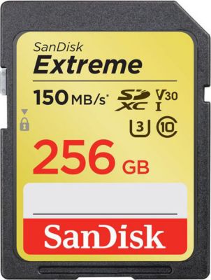 Carte Micro SD SANDISK Extreme SDXC Video 256 Go 60/150 Mo/s V3
