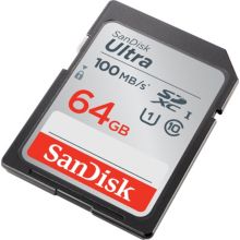 Carte SD SANDISK Ultra SDXC 64Go 100MB/s Class 10