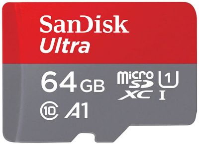 Carte Micro SD SANDISK Ultra microSDXC 64Go + SD adapteur Carte Micro SD SANDISK Ultra microSDXC 64Go + SD adapteur