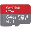 Carte Micro SD SANDISK Ultra microSDXC 64Go + SD adapteur
