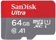 Carte Micro SD SANDISK Ultra microSDXC 64Go + SD adapteur