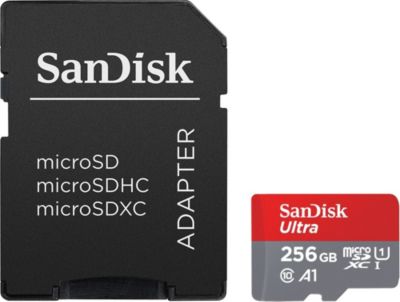 Carte Micro SD SANDISK Ultra microSDXC 256Go + SD Adapteur Carte Micro SD SANDISK Ultra microSDXC 256Go + SD Adapteur