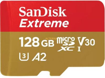 Carte Micro SD SANDISK 128GO Micro SDX Extreme