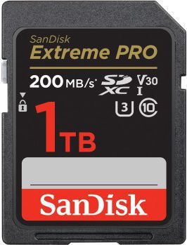 Protège écran SANDISK Carte mémoire SDXC Extreme Pro 1TB 200/9