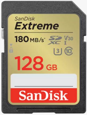 Carte SD SANDISK 128Go Extreme SDXC Carte SD SANDISK 128Go Extreme SDXC