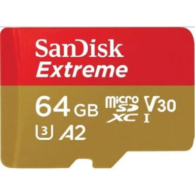 Carte Micro SD SANDISK 64Go microSD Extreme  Plus  + Adaptateur
