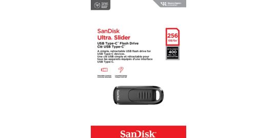 Clé USB SANDISK Ultra Slider USB Type-C  256GB USB 3.2 G